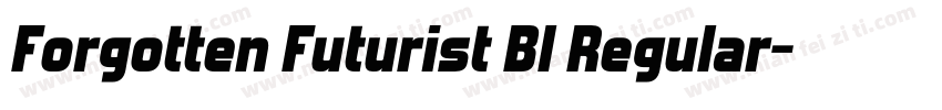 Forgotten Futurist Bl Regular字体转换